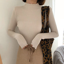 Load image into Gallery viewer, Turtleneck Knitted Female Casual Pullover Women Autumn Winter Tops Korean Sweaters Fashion 2019 Women Sweater Jumper Pull Femme