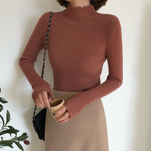 Load image into Gallery viewer, Turtleneck Knitted Female Casual Pullover Women Autumn Winter Tops Korean Sweaters Fashion 2019 Women Sweater Jumper Pull Femme