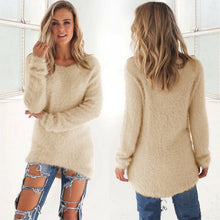 Load image into Gallery viewer, Bigsweety Plus Size Knitted Sweaters Women O Neck Pullovers Casual Loose Long Sweater Winter Fashion Clothes Pull Femme Hiver