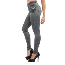 Load image into Gallery viewer, Hot  Sale  Fashion  Women Thin Jeans Leggings with Pocket High Waist Slim Fit Denim Pants Trousers Pantalones  2019 PO66