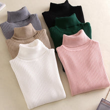 Load image into Gallery viewer, Turtleneck Sweater Women 2019 Winter Autumn Women Pullover Sweater Knitted Cashmere Sweater Women Sweaters Kardigan Pull Femme