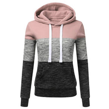 Load image into Gallery viewer, MISSOM Fashion womens hoodies Sweatshirts Casual Hoodies Sweatshirt Patchwork Ladies Hooded Blouse Pullove sweat femme capuche