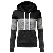 Load image into Gallery viewer, MISSOM Fashion womens hoodies Sweatshirts Casual Hoodies Sweatshirt Patchwork Ladies Hooded Blouse Pullove sweat femme capuche
