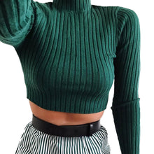 Load image into Gallery viewer, Womens Sweaters 2019 Winter Tops Turtleneck Sweater Women Thin Pullover Jumper Knitted Sweater Pull Femme Short Tops