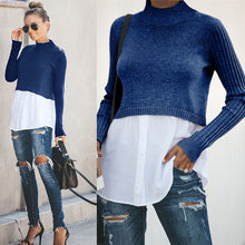 Load image into Gallery viewer, O-Neck Black Solid Pullover Sweater Woman 2019 New Autumn Winter Long Sleeve Sweaters Shirt Women Tops Pull Hiver Femme Clothes