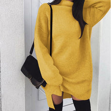 Load image into Gallery viewer, Women Casual Oversize Sweater Pull Femme Pullovers Long Sleeve 2019 Autumn Winter Loose Pullover Turtleneck Sweater