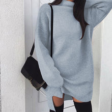 Load image into Gallery viewer, Women Casual Oversize Sweater Pull Femme Pullovers Long Sleeve 2019 Autumn Winter Loose Pullover Turtleneck Sweater