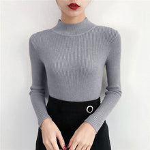 Load image into Gallery viewer, Winter Autumn Women Pullover Sweater Knitted Turtleneck Sweater Women Christmas Sweater Jumper Women Sweater Pull Femme Coltrui