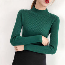 Load image into Gallery viewer, Winter Autumn Women Pullover Sweater Knitted Turtleneck Sweater Women Christmas Sweater Jumper Women Sweater Pull Femme Coltrui