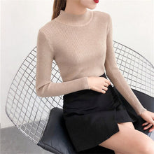 Load image into Gallery viewer, Winter Autumn Women Pullover Sweater Knitted Turtleneck Sweater Women Christmas Sweater Jumper Women Sweater Pull Femme Coltrui