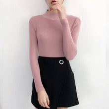 Load image into Gallery viewer, Winter Autumn Women Pullover Sweater Knitted Turtleneck Sweater Women Christmas Sweater Jumper Women Sweater Pull Femme Coltrui