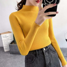 Load image into Gallery viewer, Winter Autumn Women Pullover Sweater Knitted Turtleneck Sweater Women Christmas Sweater Jumper Women Sweater Pull Femme Coltrui