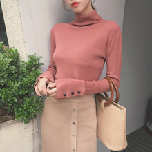 Load image into Gallery viewer, pull femme nouveaute 2019 turtleneck sweater women jersey cuello alto mujer pull col rouler femme Computer Knitted 7351 50