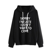Load image into Gallery viewer, Women O-Neck Hoodie Jumper Long Sleeve Letter Print Sweatshirt Pullover Tops Casual solid color Sweat A Capuche