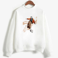 Load image into Gallery viewer, Winter New Vogue Girl Plus Size Harajuku Friends Aesthetics Tshirt Cartoon Print Long Sleeve Tees Casual Sweet T Shirt Women Top