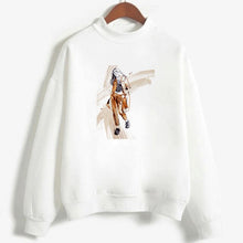 Load image into Gallery viewer, Winter New Vogue Girl Plus Size Harajuku Friends Aesthetics Tshirt Cartoon Print Long Sleeve Tees Casual Sweet T Shirt Women Top
