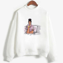 Load image into Gallery viewer, Winter New Vogue Girl Plus Size Harajuku Friends Aesthetics Tshirt Cartoon Print Long Sleeve Tees Casual Sweet T Shirt Women Top