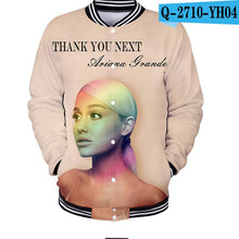 Load image into Gallery viewer, Ariana Grande Sweat Femme Capuche Coats And Jackets Women/Men Harajuku College Baseball Jackets 3d Print Sweatshirt Plus Size