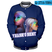 Load image into Gallery viewer, Ariana Grande Sweat Femme Capuche Coats And Jackets Women/Men Harajuku College Baseball Jackets 3d Print Sweatshirt Plus Size