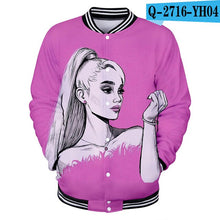 Load image into Gallery viewer, Ariana Grande Sweat Femme Capuche Coats And Jackets Women/Men Harajuku College Baseball Jackets 3d Print Sweatshirt Plus Size