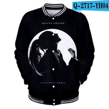 Load image into Gallery viewer, Ariana Grande Sweat Femme Capuche Coats And Jackets Women/Men Harajuku College Baseball Jackets 3d Print Sweatshirt Plus Size