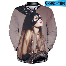 Load image into Gallery viewer, Ariana Grande Sweat Femme Capuche Coats And Jackets Women/Men Harajuku College Baseball Jackets 3d Print Sweatshirt Plus Size