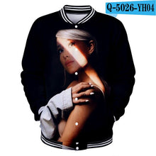 Load image into Gallery viewer, Ariana Grande Sweat Femme Capuche Coats And Jackets Women/Men Harajuku College Baseball Jackets 3d Print Sweatshirt Plus Size