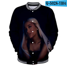Load image into Gallery viewer, Ariana Grande Sweat Femme Capuche Coats And Jackets Women/Men Harajuku College Baseball Jackets 3d Print Sweatshirt Plus Size