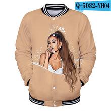 Load image into Gallery viewer, Ariana Grande Sweat Femme Capuche Coats And Jackets Women/Men Harajuku College Baseball Jackets 3d Print Sweatshirt Plus Size