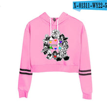 Load image into Gallery viewer, Undertale Sans Women Crop Top Harajuku Sweatshirt Female Pattern Cartoon Long Sleeve Pullover Sweat Capuche Polerones Mujer 2019