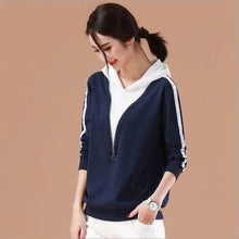 Load image into Gallery viewer, Women Hoodies Casual Female Long Sleeve Loose Wild Sweatshirts Hooded Pullovers Hoody Ladies Bluzy Damskie Sweat Femme Capuche