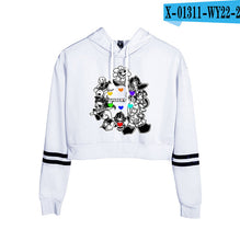 Load image into Gallery viewer, Undertale Sans Women Crop Tops Harajuku Sweatshirt Female Pattern Print Long Sleeve Pullover Sweat Capuche Polerones Mujer 2019