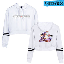 Load image into Gallery viewer, Undertale Sans Women Crop Tops Harajuku Sweatshirt Female Pattern Print Long Sleeve Pullover Sweat Capuche Polerones Mujer 2019