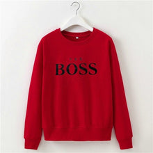 Load image into Gallery viewer, 2019 Autumn Winter Clothes Sweatshirt Women YES BOSS Letter Sweat Femme Capuche Bluza Damska Bluzy Damskie Busos Para Mujer