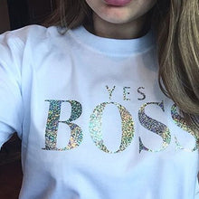 Load image into Gallery viewer, 2019 Autumn Winter Clothes Sweatshirt Women YES BOSS Letter Sweat Femme Capuche Bluza Damska Bluzy Damskie Busos Para Mujer