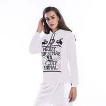 Load image into Gallery viewer, Pullover Hoodies Women Christmas Sweatshirt Snowflake Deer Printing Long Sleeve 2019 Polyester Sweat Femme Capuche Plus Size