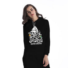 Load image into Gallery viewer, Pullover Hoodies Women Christmas Sweatshirt Snowflake Deer Printing Long Sleeve 2019 Polyester Sweat Femme Capuche Plus Size