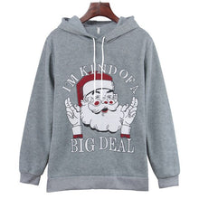 Load image into Gallery viewer, Pullover Hoodies Women Christmas Sweatshirt Snowflake Deer Printing Long Sleeve 2019 Polyester Sweat Femme Capuche Plus Size