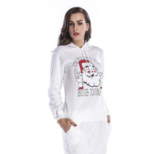 Load image into Gallery viewer, Pullover Hoodies Women Christmas Sweatshirt Snowflake Deer Printing Long Sleeve 2019 Polyester Sweat Femme Capuche Plus Size