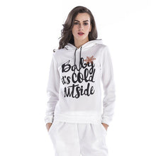 Load image into Gallery viewer, Pullover Hoodies Women Christmas Sweatshirt Snowflake Deer Printing Long Sleeve 2019 Polyester Sweat Femme Capuche Plus Size
