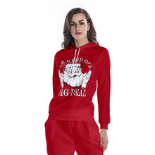 Load image into Gallery viewer, Pullover Hoodies Women Christmas Sweatshirt Snowflake Deer Printing Long Sleeve 2019 Polyester Sweat Femme Capuche Plus Size