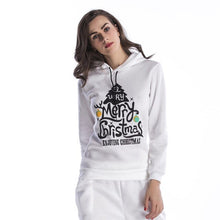 Load image into Gallery viewer, Pullover Hoodies Women Christmas Sweatshirt Snowflake Deer Printing Long Sleeve 2019 Polyester Sweat Femme Capuche Plus Size