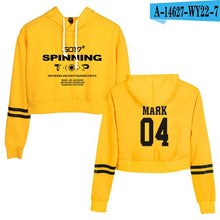 Load image into Gallery viewer, GOT7 Kpop Women Crop Tops Sweatshirt Girls Female Casual Printed Letter Long Sleeve Pullover Sweat Capuche Polerones Mujer 2019