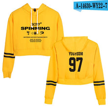 Load image into Gallery viewer, GOT7 Kpop Women Crop Tops Sweatshirt Girls Female Casual Printed Letter Long Sleeve Pullover Sweat Capuche Polerones Mujer 2019