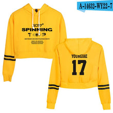 Load image into Gallery viewer, GOT7 Kpop Women Crop Tops Sweatshirt Girls Female Casual Printed Letter Long Sleeve Pullover Sweat Capuche Polerones Mujer 2019