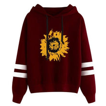 Load image into Gallery viewer, Automne sweat à capuche pour femme décontracté à manches longues tournesol impression pull à capuche sweat hauts à capuche femme