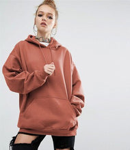 Load image into Gallery viewer, Plus Size 5XL Women Hooded Long Hoodie 2018 Spring Casual Ruffled Collar Fleece Sweatshirt Coat sweat capuche femme D371