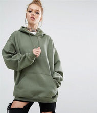 Load image into Gallery viewer, Plus Size 5XL Women Hooded Long Hoodie 2018 Spring Casual Ruffled Collar Fleece Sweatshirt Coat sweat capuche femme D371