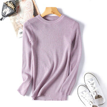 Load image into Gallery viewer, Shiny Lurex Autumn Winter Sweater Women Long Sleeve Pullover Women Tops Basic Womens Sweaters 2018 Winter Christmas Sweater Pull