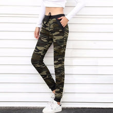 Load image into Gallery viewer, Camouflage Joggers Women Sweatpants Harem Camo Pants Drawstring Pantalones femme Mujer Loose Calca Female High Waist Pocket